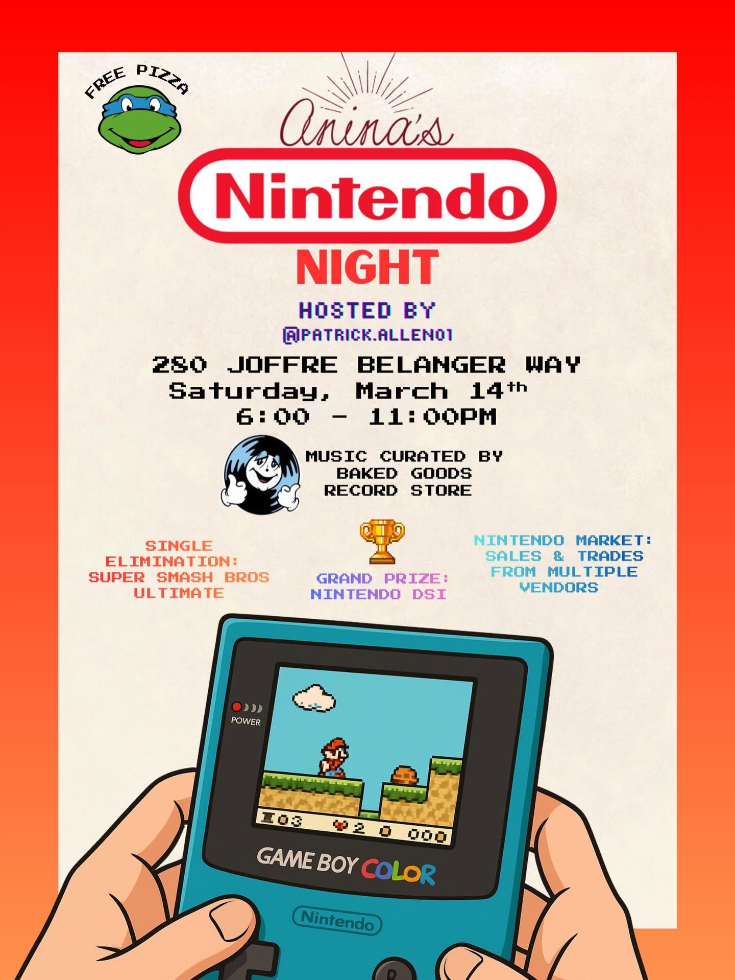Nintendo Night event poster